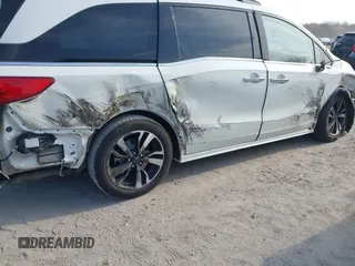 2019 Honda Odyssey Elite with VIN 5FNRL6H90KB019835, listed as a IAAI auction lot 42054752 with 110,659 mi miles and . Bid and sale history available at DreamBid. Image 6.