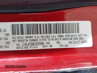 2012 Jeep Patriot Limited z VIN 1C4NJPCB8CD525958, wystawiony jako IAAI lot #41810480 z przebiegiem 171 169 mil mil oraz . Historia ofert i sprzedaży dostępna na DreamBid. Obrazek 9.