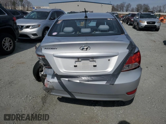 2014 Hyundai Accent GLS with VIN KMHCT4AE7EU638117, listed as a Copart auction lot 49816955 with 189,255 mi miles and Salvage Title. Bid and sale history available at carsss.com. Image 6.