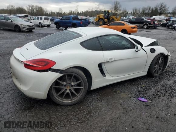 2014 Porsche Cayman с VIN WP0AA2A81EK172051, выставлен на аукционе Copart как лот 86326644 с пробегом Не указан миль и Списание • Salvage title. История ставок и продаж доступна на DreamBid. Изображение 3.
