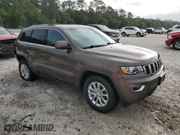 2021 Jeep Grand Cherokee Laredo X with VIN 1C4RJEAG8MC638787, listed as a Copart auction lot 55050395 with 24,332 mi miles and Clean title. Bid and sale history available at DreamBid. Image 4.