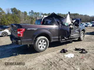 2020 Ford F-150 XL with VIN 1FTEX1EB0LFA55471, listed as a Copart auction lot 45352065 with 53,912 mi miles and Salvage title. Bid and sale history available at DreamBid. Image 3.