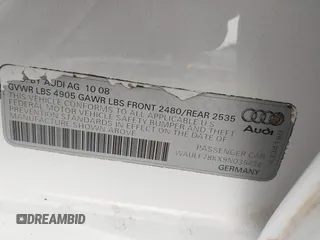 2009 Audi A4 Premium z VIN WAULF78KX9N035426, wystawiony jako IAAI lot #42219508 z przebiegiem 140 881 mil mil oraz . Historia ofert i sprzedaży dostępna na DreamBid. Obrazek 9.