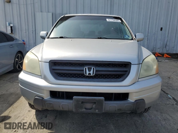 2005 Honda Pilot EX-L with VIN 5FNYF18555B023869, listed as a Copart auction lot 61738505 with 257,121 mi miles and Clean title. Bid and sale history available at DreamBid. Image 5.