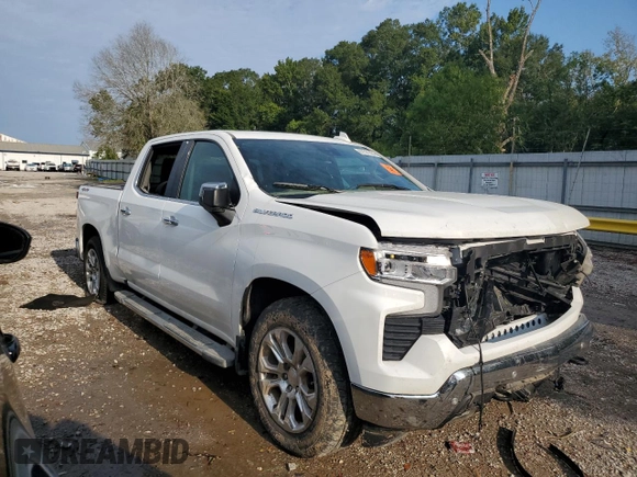 2024 Chevrolet Silverado 1500 LTZ with VIN 1GCUDGEDXRZ262224, listed as a Copart auction lot 67531464 with Not Provided miles and Salvage Title. Bid and sale history available at DreamBid. Image 4.