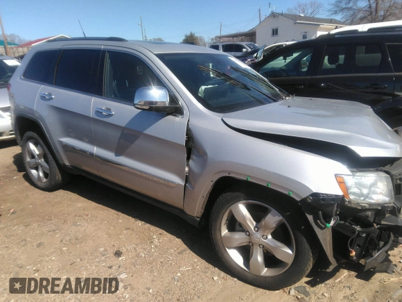 2011 Jeep Grand Cherokee Overland with VIN 1J4RS6GT2BC524217, listed as a IAAI auction lot 41827844 with 33,442 mi miles and . Bid and sale history available at DreamBid. Image 1.