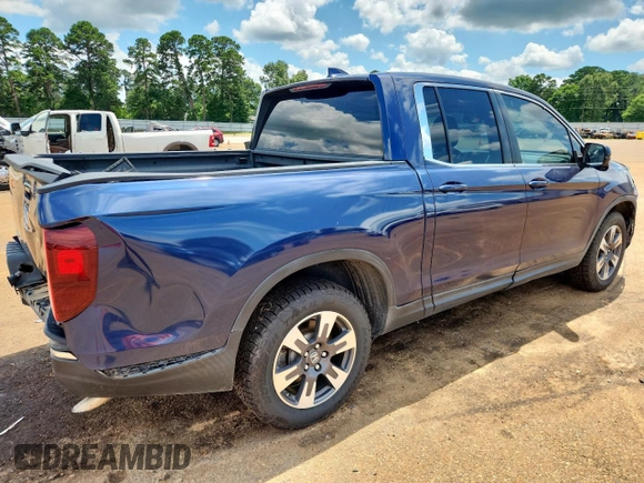 2018 Honda Ridgeline RTL-T with VIN 5FPYK3F6XJB012113, listed as a Copart auction lot 60040285 with 50,956 mi miles and Salvage title. Bid and sale history available at DreamBid. Image 3.