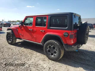 2022 Jeep Wrangler Unlimited Rubicon with VIN 1C4JJXR63NW187448, listed as a Copart auction lot 52911385 with 32,442 mi miles and Salvage title. Bid and sale history available at DreamBid. Image 2.