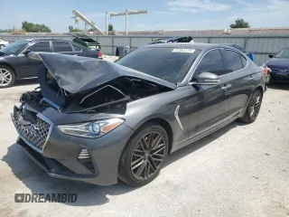 2020 Genesis G70 2.0T z VIN KMTG34LAXLU060190, wystawiony jako Copart lot #61983115 z przebiegiem 50 786 mil mil oraz Szkoda całkowita • Salvage title. Historia ofert i sprzedaży dostępna na DreamBid. Obrazek 1.