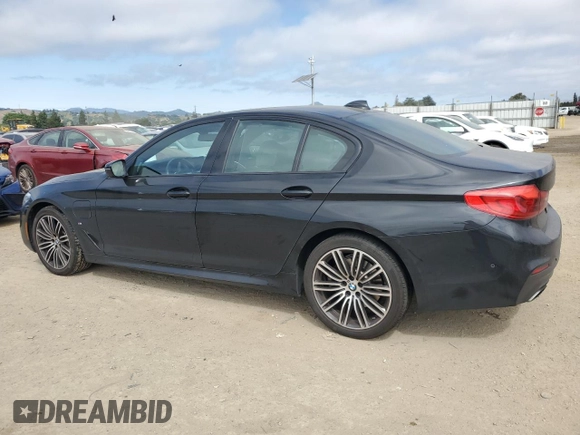 2020 BMW 5 Series 530e with VIN WBAJA9C01LCE28731, listed as a Copart auction lot 55233085 with 47,908 mi miles and Salvage Title. Bid and sale history available at DreamBid. Image 2.
