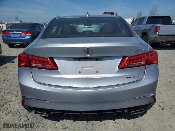 2018 Acura TLX with VIN 19UUB3F31JA002951, listed as a Copart auction lot 49897555 with 154,661 mi miles and Salvage Title. Bid and sale history available at carsss.com. Image 6.