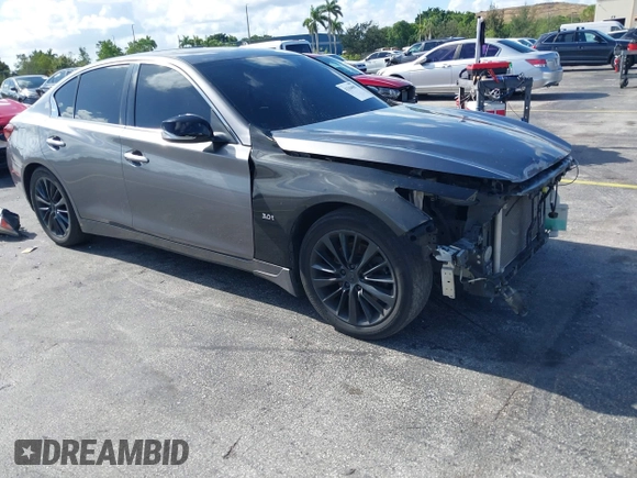 2014 Infiniti Q50 Premium with VIN JN1BV7AP7EM684448, listed as a IAAI auction lot 42564087 with 79,207 mi miles and . Bid and sale history available at DreamBid. Image 1.