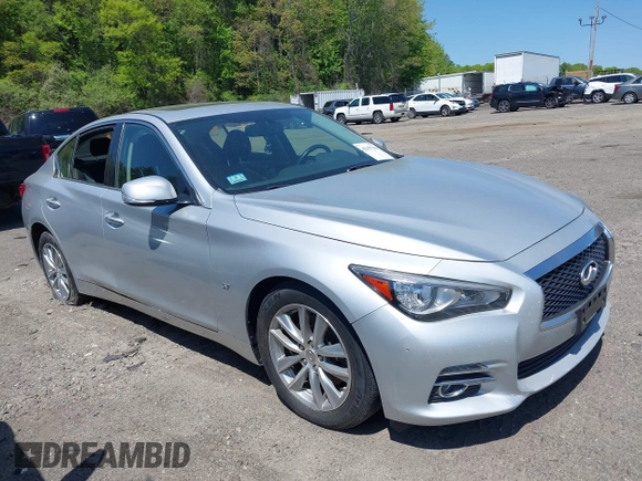 2015 Infiniti Q50 Sport with VIN JN1BV7AR4FM396826, listed as a IAAI auction lot 42197384 with 88,906 mi miles and . Bid and sale history available at DreamBid. Image 1.