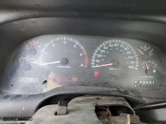 1998 Dodge Ram 1500 with VIN 1B7HC16Y7WS618362, listed as a Copart auction lot 72917534 with 262,178 mi miles and Salvage Title. Bid and sale history available at carsss.com. Image 9.