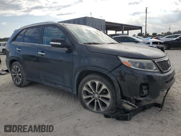 2015 Kia Sorento SX with VIN 5XYKW4A7XFG647597, listed as a Copart auction lot 48148365 with 186,022 mi miles and Salvage Title. Bid and sale history available at carsss.com. Image 4.