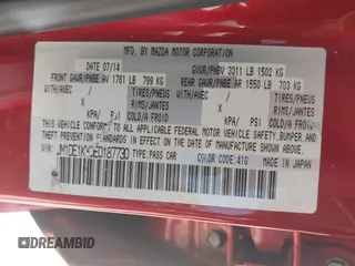 2014 Mazda 2 Sport с VIN JM1DE1KY0E0187730, выставлен на аукционе IAAI как лот 42487167 с пробегом 162 575 миль миль и . История ставок и продаж доступна на DreamBid. Изображение 9.