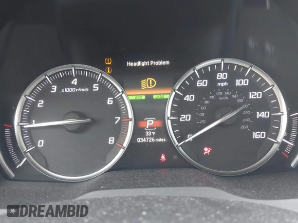 2020 Acura MDX with VIN 5J8YD4H37LL038312, listed as a IAAI auction lot 41149002 with 34,726 mi miles. Bid and sale history available at carsss.com. Image 7.