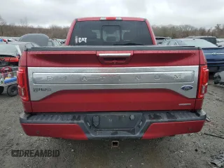 2016 Ford F-150 XLT with VIN 1FTEW1EF0GFA57068, listed as a Copart auction lot 51673645 with 155,910 mi miles and Salvage Title. Bid and sale history available at DreamBid. Image 6.