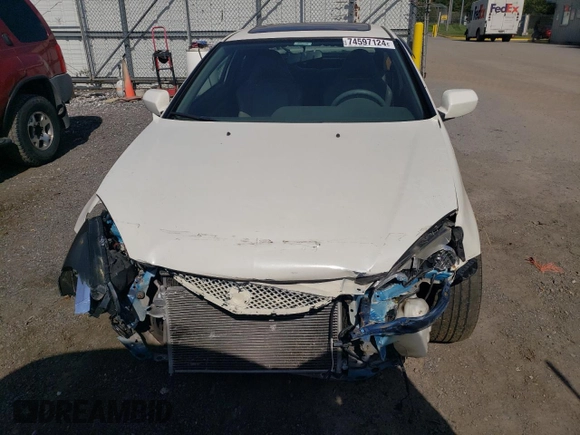 2003 Acura RSX Type S with VIN JH4DC53083C017230, listed as a Copart auction lot 74597124 with 170,661 mi miles and Salvage Title. Bid and sale history available at carsss.com. Image 5.