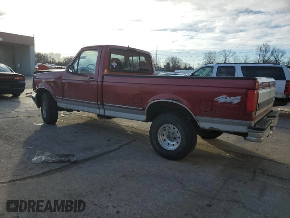 1996 Ford F-150 with VIN 1FTEF14N0TLB06564, listed as a Copart auction lot 42989175 with 185,893 mi miles and Salvage title. Bid and sale history available at DreamBid. Image 2.