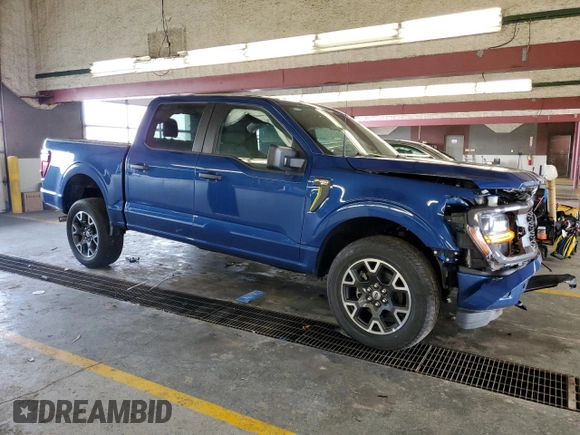 2024 Ford F-150 STX with VIN 1FTEW2LP1RKE64148, listed as a Copart auction lot 43461815 with 781 mi miles and Salvage Title. Bid and sale history available at carsss.com. Image 4.
