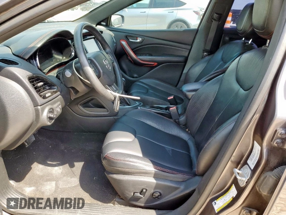 2015 Dodge Dart GT with VIN 1C3CDFEB9FD277668, listed as a Copart auction lot 56960145 with 162,124 mi miles and Salvage title. Bid and sale history available at DreamBid. Image 7.