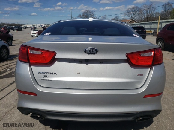 2015 Kia Optima LX with VIN 5XXGM4A7XFG361331, listed as a Copart auction lot 50352545 with 183,981 mi miles and Salvage Title. Bid and sale history available at carsss.com. Image 6.