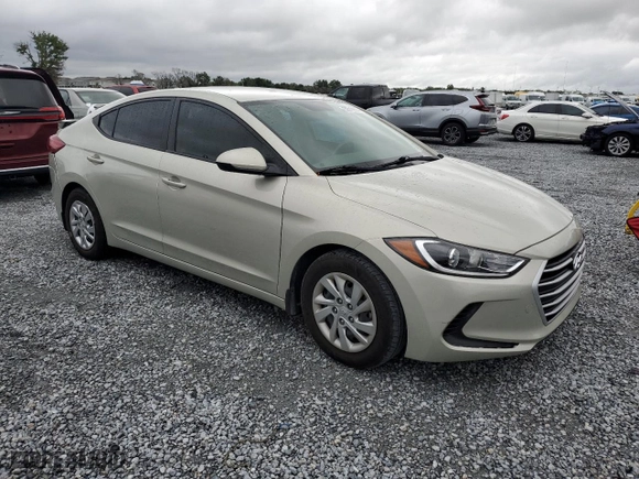 2017 Hyundai Elantra SE with VIN KMHD74LF2HU395528, listed as a Copart auction lot 52315635 with 66,228 mi miles and Non Repairable. Bid and sale history available at carsss.com. Image 4.