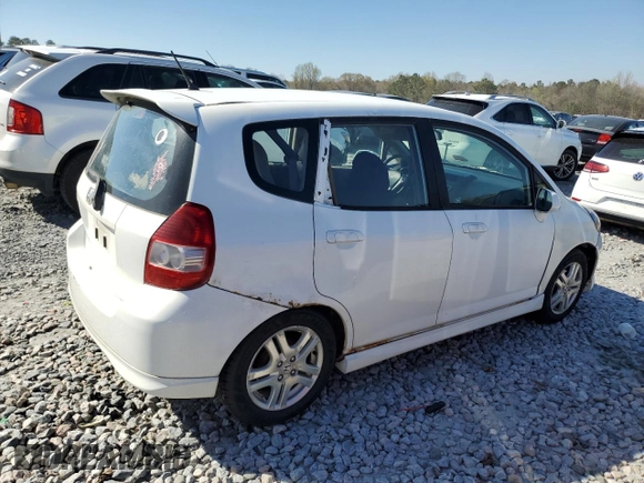 2007 Honda Fit Sport with VIN JHMGD37637S048913, listed as a Copart auction lot 50009635 with 290,131 mi miles and Clean Title. Bid and sale history available at carsss.com. Image 3.