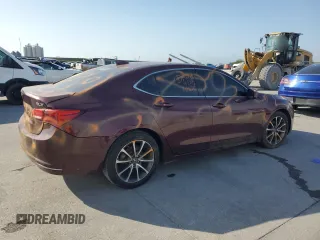 2015 Acura TLX V6 Tech with VIN 19UUB2F50FA022143, listed as a Copart auction lot 53812365 with 162,764 mi miles and Salvage Title. Bid and sale history available at carsss.com. Image 3.