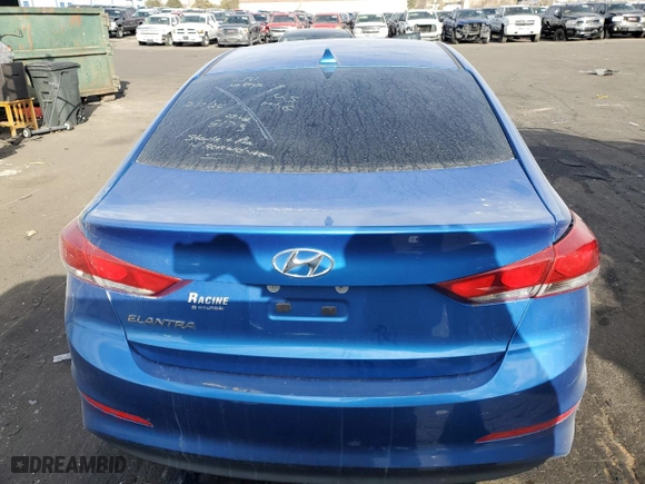 2017 Hyundai Elantra SE with VIN 5NPD84LF3HH008173, listed as a Copart auction lot 41436475 with 162,444 mi miles and Clean Title. Bid and sale history available at carsss.com. Image 6.