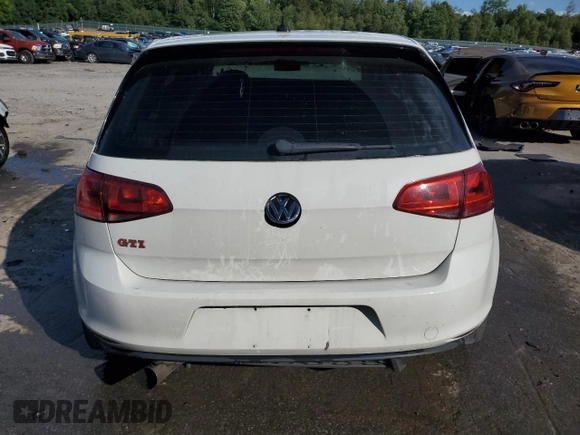 2017 Volkswagen Golf GTI Autobahn with VIN 3VW547AU3HM008975, listed as a Copart auction lot 66924874 with 124,224 mi miles and Salvage Title. Bid and sale history available at carsss.com. Image 6.