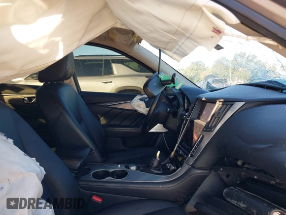 2017 Infiniti Q50 2.0t Premium with VIN JN1CV7AR4HM680223, listed as a IAAI auction lot 41293719 with 78,823 mi miles. Bid and sale history available at carsss.com. Image 5.