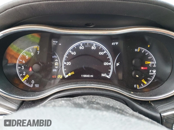 2017 Jeep Grand Cherokee Overland with VIN 1C4RJFCGXHC927470, listed as a Copart auction lot 45132185 with 119,543 mi miles and Salvage Title. Bid and sale history available at carsss.com. Image 9.