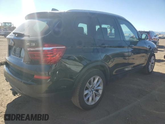 2015 BMW X3 xDrive28i with VIN 5UXWX9C58F0D57504, listed as a Copart auction lot 47256715 with 136,776 mi miles and Salvage Title. Bid and sale history available at carsss.com. Image 3.