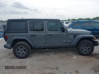 2018 Jeep Wrangler Unlimited Sport S with VIN 1C4HJXDN8JW203134, listed as a IAAI auction lot 42398860 with 103,801 mi miles and . Bid and sale history available at DreamBid. Image 12.