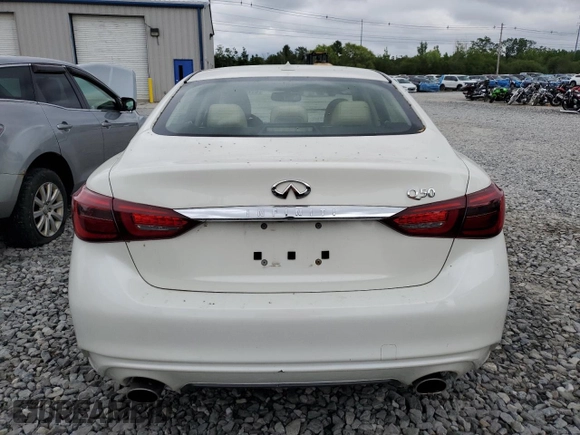 2019 Infiniti Q50 Luxe с VIN JN1EV7AR7KM556320, выставлен на аукционе Copart как лот 61196085 с пробегом 53 313 миль миль и Списание • Salvage title. История ставок и продаж доступна на DreamBid. Изображение 6.