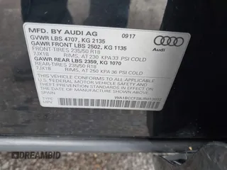 2018 Audi Q3 Premium z VIN WA1BCCFS8JR013032, wystawiony jako IAAI lot #41706173 z przebiegiem 111 402 mil mil oraz . Historia ofert i sprzedaży dostępna na DreamBid. Obrazek 9.