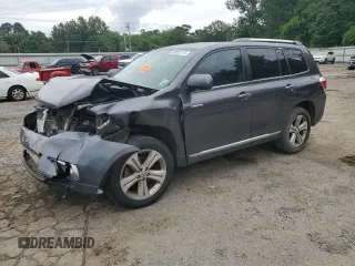 2012 Toyota Highlander Limited with VIN 5TDYK3EH4CS076738, listed as a Copart auction lot 58552115 with 298,533 mi miles and Salvage title. Bid and sale history available at DreamBid. Image 1.