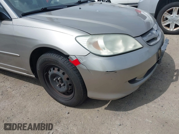 2004 Honda Civic LX with VIN 2HGES16574H528789, listed as a IAAI auction lot 42146600 with 219,255 mi miles. Bid and sale history available at carsss.com. Image 6.