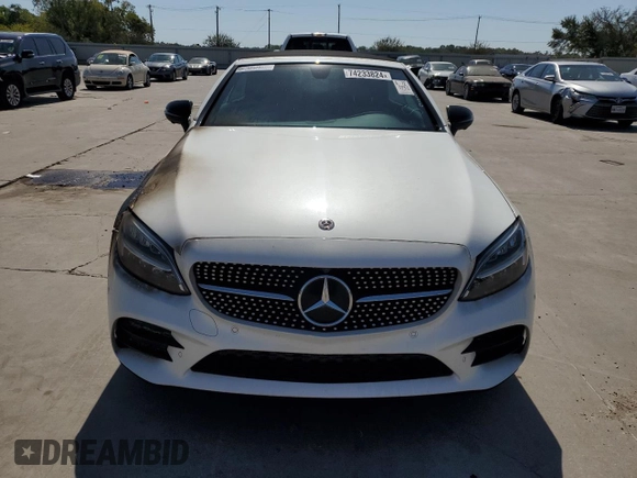 2021 Mercedes-Benz C 300 with VIN W1KWK8DB6MG070314, listed as a Copart auction lot 74233824 with Not Provided miles and Salvage Title. Bid and sale history available at DreamBid. Image 5.
