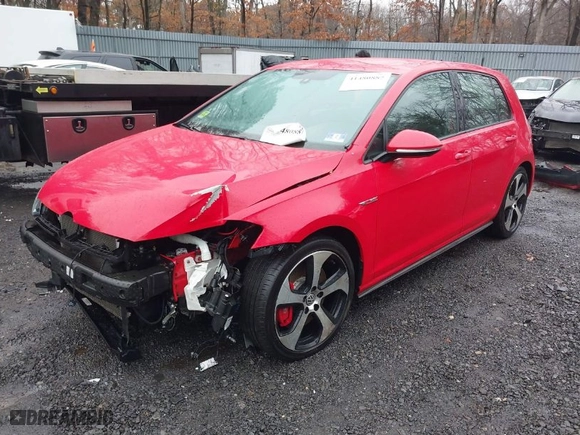2019 Volkswagen Golf GTI S with VIN 3VW6T7AU2KM000378, listed as a IAAI auction lot 41480887 with 73,785 mi miles. Bid and sale history available at carsss.com. Image 2.