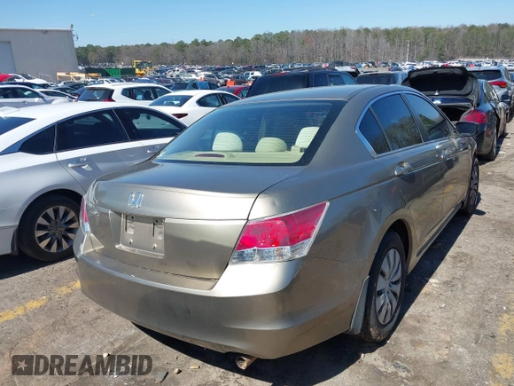 2008 Honda Accord LX z VIN JHMCP263X8C029598, wystawiony jako IAAI lot #41764306 z przebiegiem 183 851 mil mil oraz . Historia ofert i sprzedaży dostępna na DreamBid. Obrazek 4.