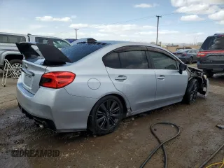 2015 Subaru WRX with VIN JF1VA1A65F9824808, listed as a Copart auction lot 48007615 with 104,090 mi miles and Salvage Title. Bid and sale history available at carsss.com. Image 3.