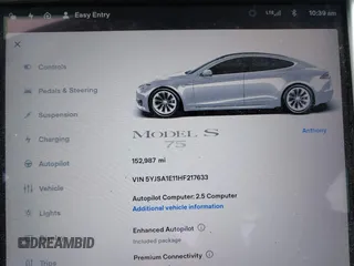 2017 Tesla Model S 60 z VIN 5YJSA1E11HF217633, wystawiony jako IAAI lot #42586913 z przebiegiem 152 987 mil mil oraz . Historia ofert i sprzedaży dostępna na DreamBid. Obrazek 7.