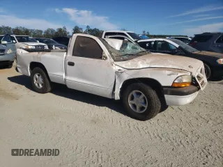 2001 Dodge Dakota with VIN 1B7FL26P91S262462, listed as a Copart auction lot 77193614 with 0 mi miles and Salvage Title. Bid and sale history available at carsss.com. Image 4.