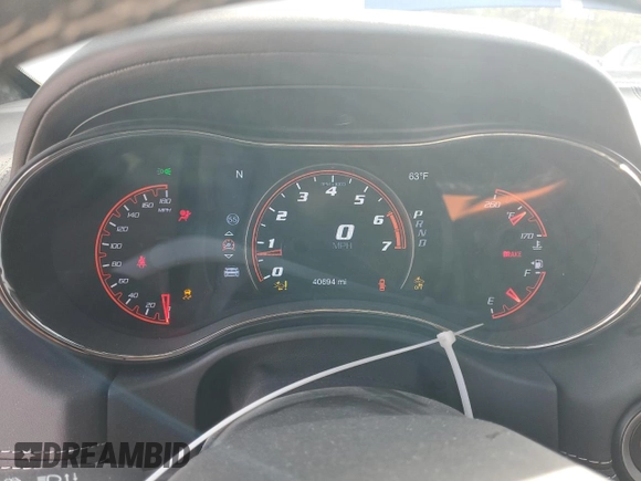 2020 Dodge Durango SRT with VIN 1C4SDJGJ2LC324636, listed as a Copart auction lot 46131445 with 40,694 mi miles and Salvage Title. Bid and sale history available at DreamBid. Image 9.