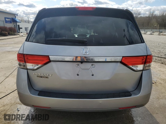 2016 Honda Odyssey EX-L with VIN 5FNRL5H65GB117587, listed as a Copart auction lot 50508535 with 105,001 mi miles and Salvage Title. Bid and sale history available at DreamBid. Image 6.