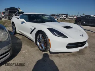 2017 Chevrolet Corvette Z51 1LT with VIN 1G1YH2D78H5101390, listed as a Copart auction lot 74181514 with 0 mi miles and Salvage Title. Bid and sale history available at carsss.com. Image 4.