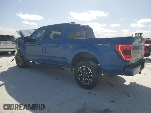 2022 Ford F-150 XL with VIN 1FTEW1EP2NKD74606, listed as a Copart auction lot 49573965 with 63,117 mi miles and Salvage Title. Bid and sale history available at carsss.com. Image 2.